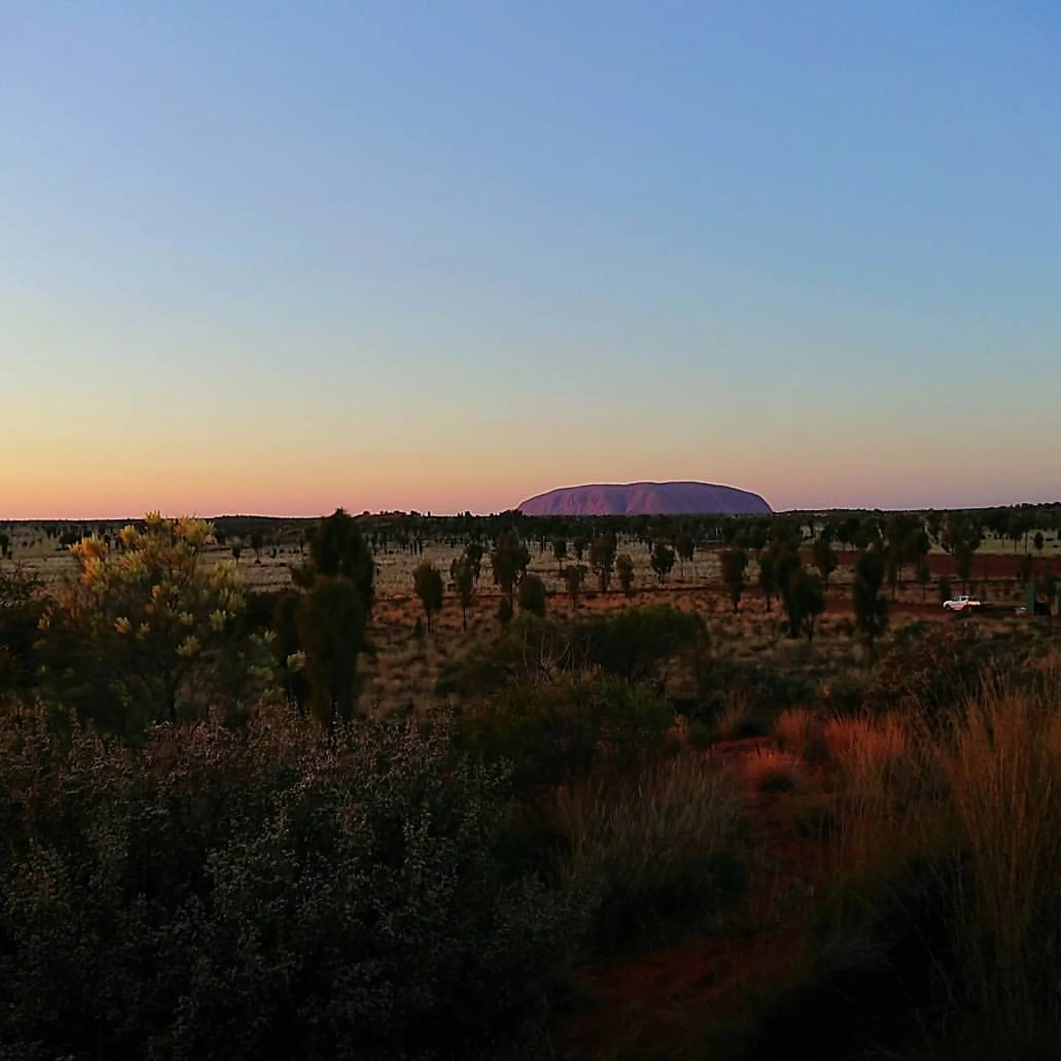sunset crowds gathering at uluru viewing area