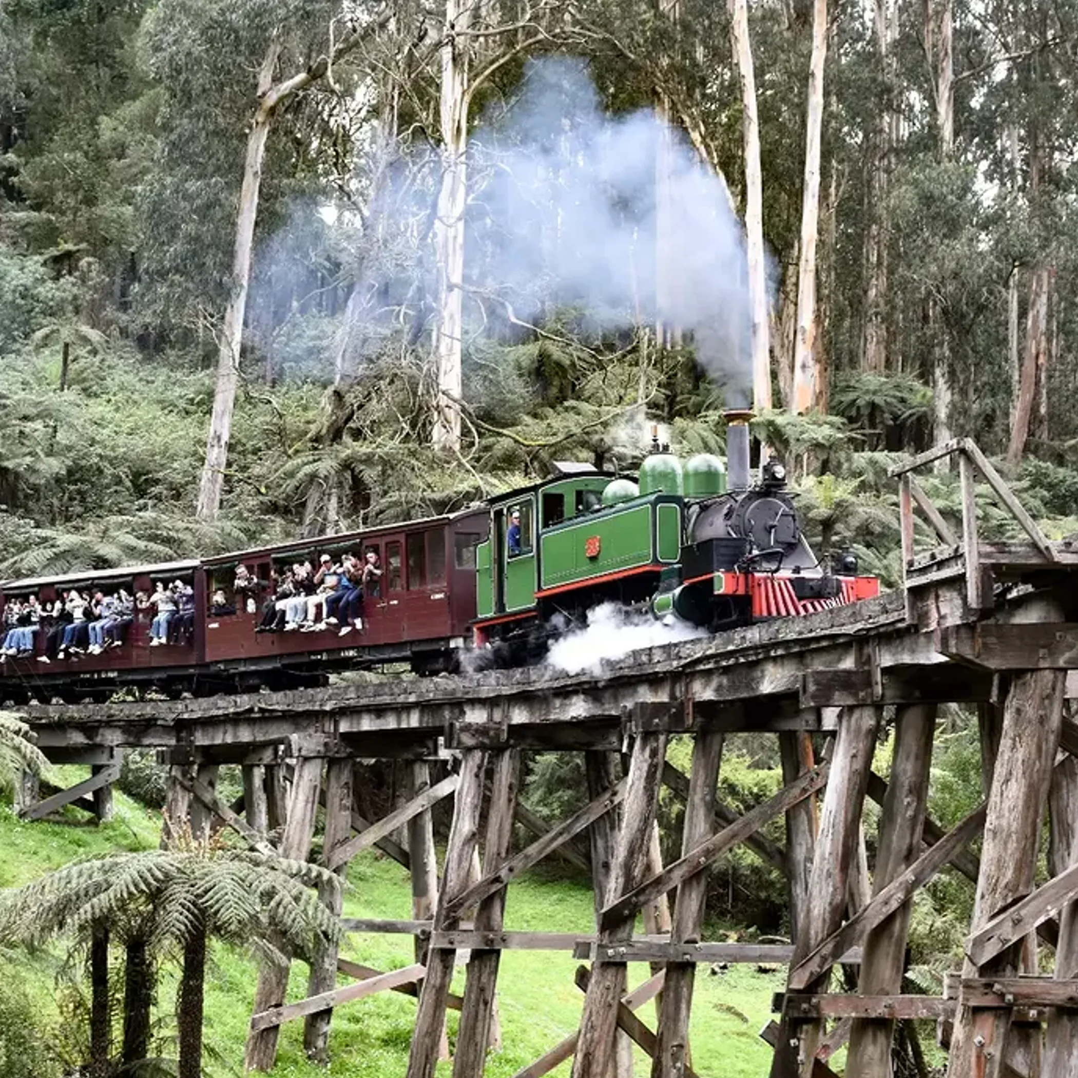 australian heritage steam train